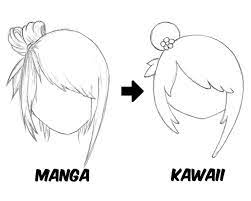 How To Draw Kawaii Hairstyles Kawaii Hairstyles Kawaii Drawings How To Draw Hair