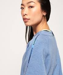 Felpa girocollo Core Gym Tech Tapedinfinity blue marl da Donna