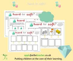 Materials Recording Sheet Hard Or Soft Apple For The