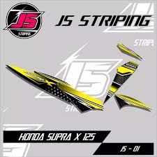 Supra x fi std (pelek jari jari). Striping Supra X Stiker Variasi List Motor Motif Racing Racing Road Race Js 01 Lazada Indonesia