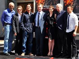 Jim gordon (gary oldman) and da harvey dent (aaron eckhart), batman (christian bale) has been able. The Dark Knight Rises Cast Gathers At Grauman S Chinese Theatre For Christopher Nolan Video Reel Life With Jane