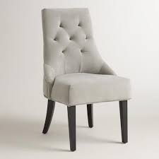Dove Gray Tufted Lydia Dining Chairs Set Of 2 Dining Chairs Dining Room Chairs Affordable Dining Room Chairs