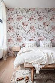 Removable Wallpaper Peel And Stick Wallpaper Wall Paper Wall Mural Vintage Floral Wallpaper A477 Wallpaper Bedroom Feature Wall Wall Wallpaper Floral Wallpaper Bedroom