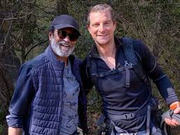 Celebrities such as zac efron, channing tatum, and ben stiller made appearances on the. South Indian Star Rajinikanth Courts Danger With Bear Grylls Tv Gulf News