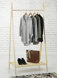 How To Build A Wooden Clothes Rack Clothes Storage Without A Closet Wooden Clothes Rack Diy Closet