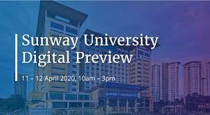 The university offers applicants preparatory courses, undergraduate and graduate programs. Check Out The Sunway University Digital Preview This 11 12 April 2020 Eduadvisor