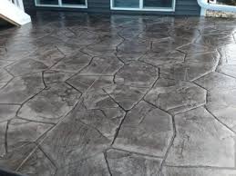 Stamped concrete with charcoal release. Affordable Concrete Construction R13 Deep Charcoal