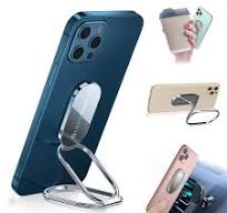 Foldable Cell Phone Stand for Desk, Adjustable Cellphone Ring Holder Finger  Kickstand for Office Desktop & Magnetic Car Mount, Rotatable Multi-Angle ...