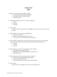Sep 21, 2021 · a comprehensive database of more than 431 safety quizzes online, test your knowledge with safety quiz questions. Ladder Safety Quiz Pdf