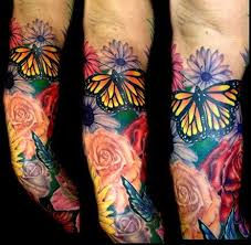 Club Tattoo Nic Mann Scottsdale Flower Sleeve Jpg 443 432 Half Sleeve Tattoos Color Half Sleeve Tattoo Sleeve Tattoos