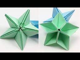 Diy Origami Star Ornaments Tutorial For Christmas Easy Christmas Dominata Star Flower Crafts Diy An Origami Stars Origami Star Paper Origami Christmas Star