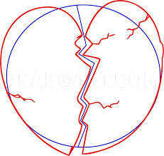 All you need to do now is draw out some broken pieces like so, and be sure to also draw some small bits of the heart that is shattered instead of broken. How To Draw A Broken Heart Step By Step Drawing Guide By Dawn Dragoart Com