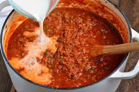 when to add milk to bolognese sauce about half way through cooking bolognese sauce best bolognese recipe best bolognese sauce