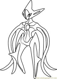 While it is not known to evolve into or from any other pokémon, deoxys has three other formes. Deoxys Pokemon Coloring Page For Kids Free Pokemon Printable Coloring Pages Online For Kids Coloringpages101 Com Coloring Pages For Kids