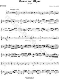 And he was also a gifted organist. Johann Pachelbel Canon And Gigue Canon Violin I Sheet Music In D Major Download Print Sku Mn0128106