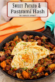 Sweet Potato Pastrami Hash Whole Food Recipes Grilled Dinner Recipes Pastrami