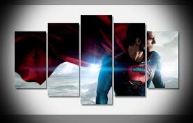 I'm in the movie poster making mood. P0286 Superman Man Of Steel Poster Canvas Stretched Framed Art Print Home Decor Gallery Wrap Art Print Home Canvas Decor Print Font Printing Glueprinting Equipment For Clothing Aliexpress