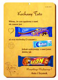 See more ideas about śmieszne prezenty, diy: Dzien Ojca Taty Prezent Tabliczka Dyplom Slodycze