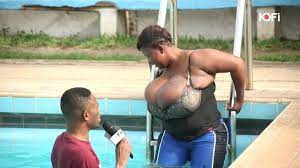 She has the biggest breast in ghana with no challenger - YouTube