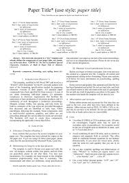 Conferencetemplatea4 Inside Ieee Template Word 2007 Callforpcissues Review In 2020 Word 2007 Business Template Best Templates