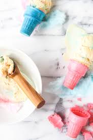 If desired add in a little bit of blue food coloring (gel works. Carnival In A Cone Homemade Cotton Candy Ice Cream Recipe Paper And Stitch