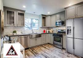 Black and white—the most iconic color scheme ever, works just as well in a bathroom as it does in the kitchen. J K Cabinetry Designeric