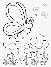 Butterflies and flowers coloring pages are a fun way for kids of all ages to develop creativity, focus, motor skills and color recognition. Coloring Page Butterfly Flower Hd Png Download Transparent Png Image Pngitem