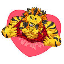 MuscleFur: Lionor Valentines by RuntyTiger -- Fur Affinity [dot] net
