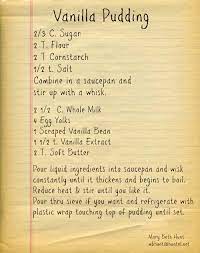 Vanilla Pudding Recipes Vanilla Pudding Pudding