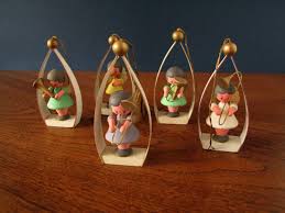 5 Vintage Angels German Christmas Tree Ornaments Wooden Etsy Retro Christmas Decorations Christmas Tree Ornaments German Christmas