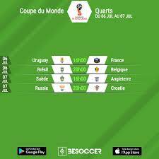 Check spelling or type a new query. Tous Les Quarts De Finale De Coupe Du Monde 2018