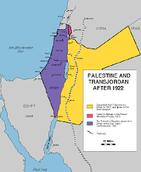 Palestinian demographics under the british mandate government. Map Of Palestine And Transjordan 1922