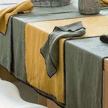 Nappe En Lin Lave Letia Safran Harmony Decoclico Nappe Lin Nappe Lin Lave