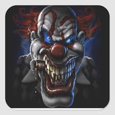 Another creepy killer clown video has emerged, and it could be the most frightening. Evil Clown And Cigar Square Sticker Zazzle Com In 2021 Scary Clowns Evil Clowns Evil Clown Tattoos