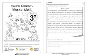 Deberes para con los niños de padres y educadores. Material Didactico Del Tercer Grado Del Cuarto Bloque Del Ciclo Escolar 2017 2018 Educacion Primaria
