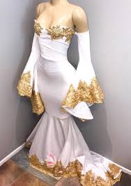 Off Shoulder Black And Gold Ball Gown Off Shoulder Bell Sleeve White Mermaid Prom Gown Unique Prom Dresses Prom Dresses Long With Sleeves Mermaid Prom Dresses