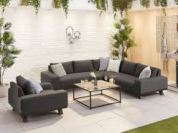 Get 5% in rewards with club o! Nova Outdoor Living Tranquility Fabric Corner Sofa Set With Coffee Table Armchair Corner Sofa Set At Gardenman