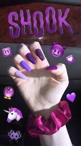 Pink and black matte nail art. Nail Inspo Nails Nailinspo Inspo Purple Aesthetic Purple Nails Lilac Nails Girls Nails