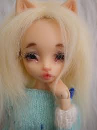 Honey Blonde Faux Fur Wig Size 6" for MSD Ball Jointed Dolls Batchix,  Evangeline Ghastly, Littlefee