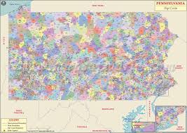 Buy Pennsylvania Zip Code Map Zip Code Map Map Postal Code Map