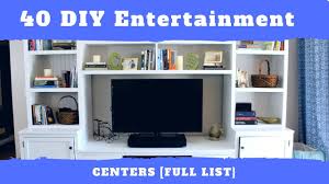 Billiard room built in entertainment center. 40 Diy Entertainment Center Plans Ranked Mymydiy Inspiring Diy Projects