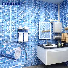 £4.87 per mosaic tile sheet. Pvc Waterproof Self Adhesive Wallpaper Kitchen Oil Proof Bathroom Toilet Wall Sticker Blue Mosaic Imitation Tile Pattern Sticker Buy At The Price Of 9 27 In Aliexpress Com Imall Com