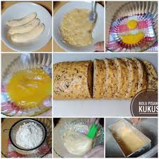 The melinjo seeds are sauteed in a medium fire without oil, or sometimes using sand as a media. Kuliner Bolu Pisang Kukus Bahan Bahan 3 Buah Pisang Raja 2 Butir Telur 6 Sdm Gula Pasir 7 Sdm Tepung Terigu 6 Sdm Minyak Goreng