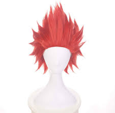 Amazon.com: ZGNGLIZ Anime Cosplay Wig for My Hero Academia Synthetic Wigs  with free Cap (Eijiro Kirishima) : Clothing, Shoes & Jewelry