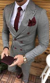 Mens 2 button modern fit vested wool suit in burgundy. Check Out Our Premium Wedding Suits At Www Aysoti Com Wedding Suits Men Grey Fashion Suits For Men Designer Suits For Men