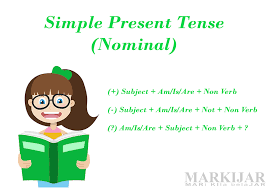 Pengertian, tujuan, struktur, ciri dan contoh descriptive text. Simple Present Tense Nominal Lengkap Pengertian Rumus Dan Contoh Markijar Com