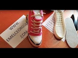 Converse Orgu Ayakkabi Yapimi Youtube Converse Patikler Ayakkabilar
