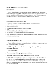 Check spelling or type a new query. Doc Activity Based Costing Abc Sri Pertiwi Academia Edu