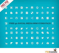 Add social media icons in branded colors. Free Social Media Mini Icons Pack Psd Psdfreebies Com