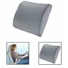 Advertisement Memory Foam Back Support Cushion Lumbar Relief For Office Home Car Auto Travel B Car Seat Cushion Seat Cushions Grey Car Seat